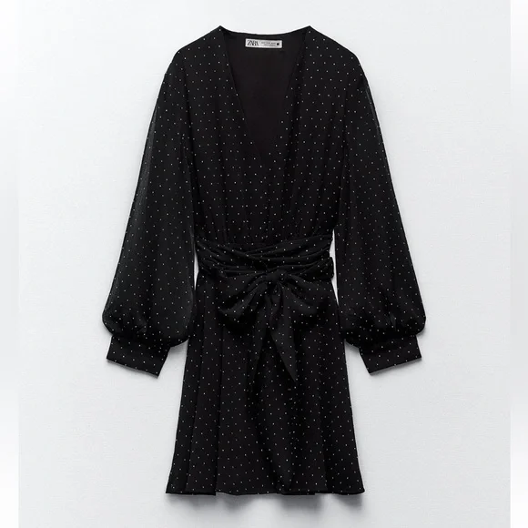 Zara Belted Sexy Dress - Picture 2 of 8